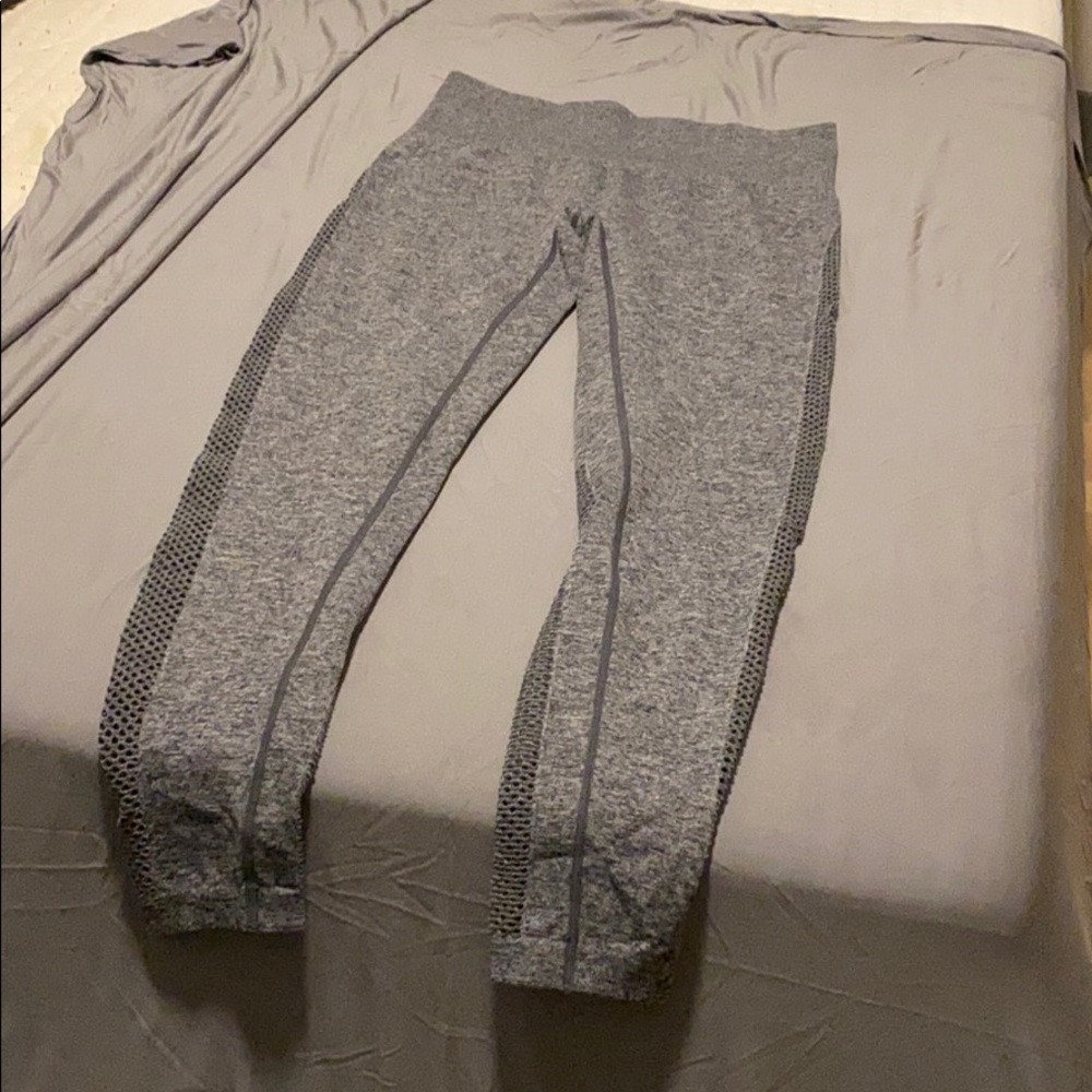 Joy Lab Gray Ribbed Workout Leggings